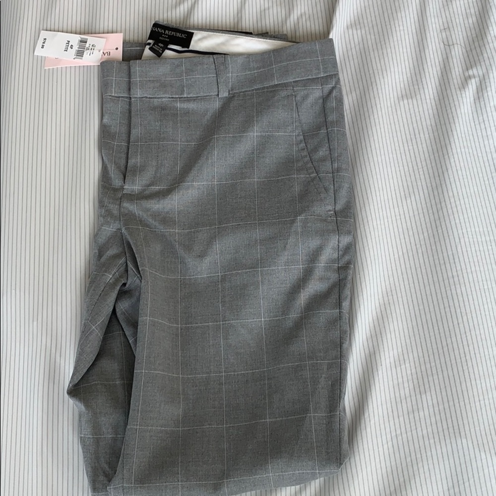 Banana Republic Reegan Grey Work Pants